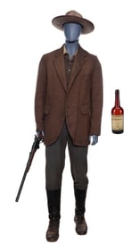 COWBOYS & ALIENS (2011) - Meacham's (Clancy Brown) Costume with Rifle and Whiskey Bottle
