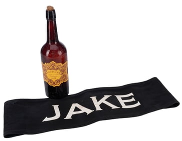 COWBOYS & ALIENS (2011) - Jake Lonergan's (Daniel Craig) Whiskey Bottle and Chairback