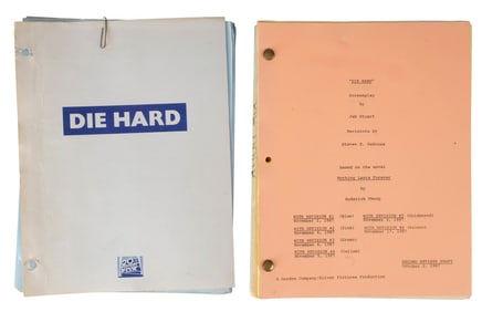 DIE HARD (1988) - Mark Stetson Collection: Second Revised Draft Script with 27 Revision Pages