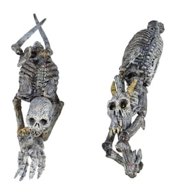 EVIL DEAD II (1987) - Tom Sullivan Collection: Pair of Stop-Motion Ghost Puppets