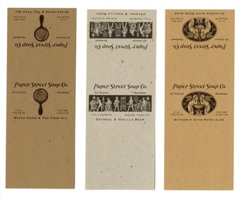 FIGHT CLUB (1999) - Set of Three Paper Street Soap Co. Labels