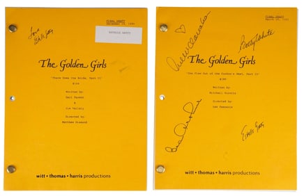 THE GOLDEN GIRLS (1985-1992) - Key Cast-Autographed "One Flew Out of the Cuckoo's Nest, Part II"