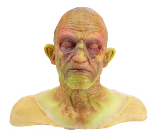 THE HAUNTED MANSION (2023) - Hitchhiking Ghost Ezra's (Fedor Steer) Facial Appliance on Head Display
