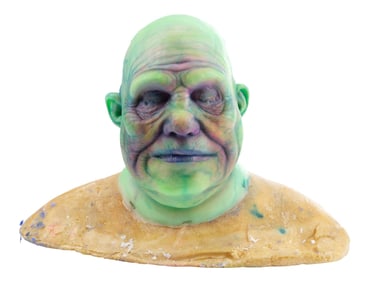 THE HAUNTED MANSION (2023) - Hitchhiking Ghost Phineas' (Terence Rosemore) Facial Appliance on Head