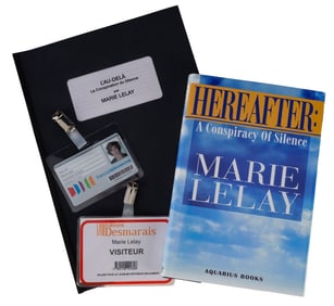 HEREAFTER (2010) - Marie Lelay's (Cecile de France) Hero Book with Manuscript and ID Badges
