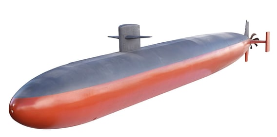 THE HUNT FOR RED OCTOBER (1990) - Production-Made USS Dallas Submarine Model Miniature
