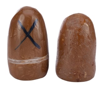 INDIANA JONES AND THE TEMPLE OF DOOM (1984) - Pair of Prototype Sankara Stones