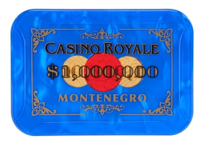 JAMES BOND: CASINO ROYALE (2006) - $1,000,000 Casino Plaque