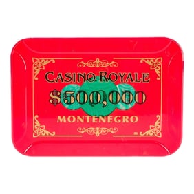 JAMES BOND: CASINO ROYALE (2006) - $500,000 Casino Plaque