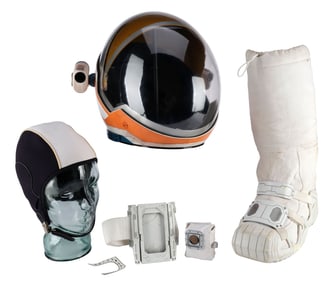 THE MARTIAN (2015) - Mark Watney's (Matt Damon) Helmet, Boot, Skullcap, and Spacesuit Accessories