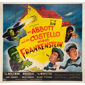 ABBOTT AND COSTELLO MEET FRANKENSTEIN - Six Sheet (78" x 81"); Fine+ on Linen