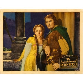 THE ADVENTURES OF ROBIN HOOD - Lobby Card (11" x 14"); Linen Finish; Fine+