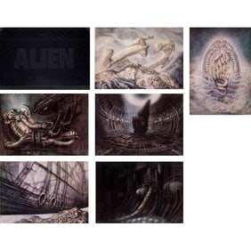 ALIEN - Hand-Signed and Numbered Limited Edition Set of Lithos (6) with Hardshell Portfolio (27.5" x