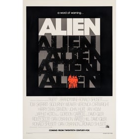 ALIEN - One Sheet (28" x 41"); Teaser; Very Fine on Linen