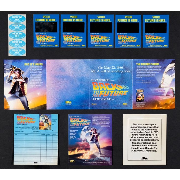 BACK TO THE FUTURE - Video Promotion Kit (Original Studio Release One Sheet and Other Various Sizes) (1 of 5)