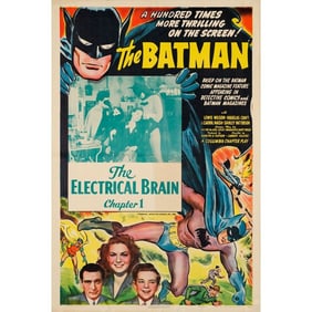 BATMAN - One Sheet (28" x 41"); Chapter 1: "The Electrical Brain"; Very Fine- on Linen