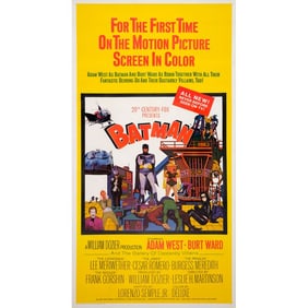 BATMAN - Three Sheet  (41" x 78"); Very Fine- on Linen