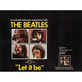 THE BEATLES: LET IT BE - Full-Bleed British Quad (40" x 30"); Country-of-Origin; Very Fine+ on Linen