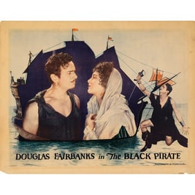 THE BLACK PIRATE - Half Sheet (22" x 28"); Fine on Foam Board