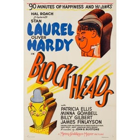 BLOCK-HEADS - One Sheet (27" x 41"); Style C; Very Fine+ Folded