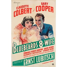 BLUEBEARD'S EIGHTH WIFE - One Sheet (27" x 41"); Style A; Very Fine- on Linen