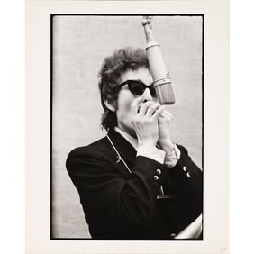BOB DYLAN - Original B&W Oversized Matte Photograph (16" x 20"); "The Bootleg Series Volumes 1-3";