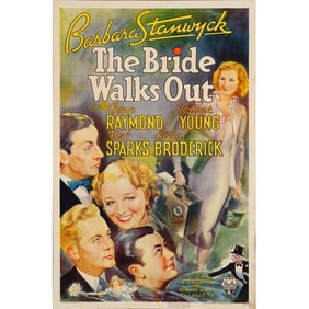 THE BRIDE WALKS OUT - One Sheet (27" x 41"); Fine+ Folded