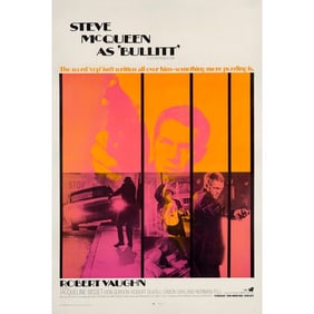 BULLITT - One Sheet (28" x 41"); International Style; Fine+ on Linen