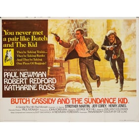 BUTCH CASSIDY AND THE SUNDANCE KID - British Quad (40" x 30"); Very Fine- Folded