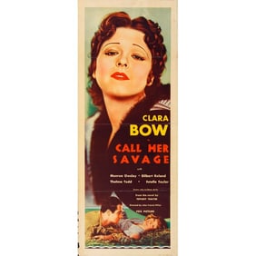 CALL HER SAVAGE - Insert (14" x 36"); Fine+ Folded