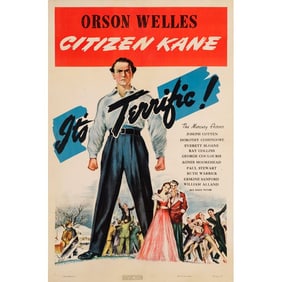 CITIZEN KANE - One Sheet (27" x 41"); Style A; Very Fine- on Linen