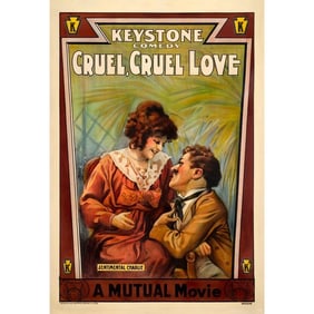 CRUEL, CRUEL LOVE - One Sheet (29" x 42"); Stone Lithograph; Very Good on Linen