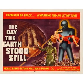 THE DAY THE EARTH STOOD STILL - Half Sheet (22" x 28"); Fine+ on Paper
