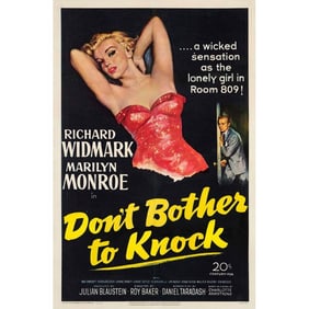 DON'T BOTHER TO KNOCK - One Sheet (27" x 41"); Fine- on Linen