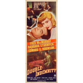 DOUBLE INDEMNITY - Insert (14" x 36"); Fine+ Folded
