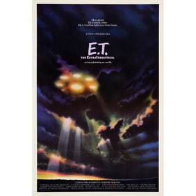 E.T. THE EXTRA-TERRESTRIAL - One Sheet (27" x 41"); Advance; Very Fine on Linen