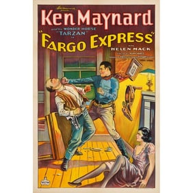 FARGO EXPRESS - One Sheet (27" x 41"); Stone Lithograph; Very Fine- on Linen