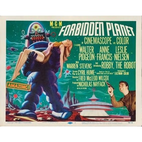 FORBIDDEN PLANET - Title Lobby Card (11" x 14"); Very Fine-
