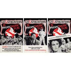 GHOSTBUSTERS - British Marler Haley Double Crowns (3) (20" x 30"); Fine+ Rolled