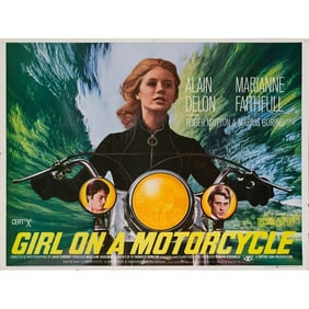 GIRL ON A MOTORCYCLE - British Quad (40" x 30"); Country-of-Origin, Style A; Very Fine- Folded
