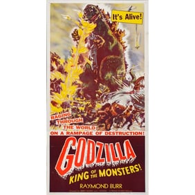 GODZILLA: KING OF THE MONSTERS! - Three Sheet  (41" x 78"); Style B; Very Fine+ Folded