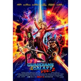 GUARDIANS OF THE GALAXY VOL. 2 - One Sheet (27" x 40") Signed by Chris Pratt, Vin Diesel, Dave