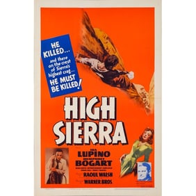 HIGH SIERRA - One Sheet (27" x 41"); From The Royal Theatre Collection; Near Mint Folded