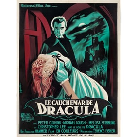 HORROR OF DRACULA - French Grande (47" x 63"); Very Fine+ Folded