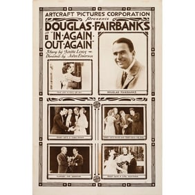 IN AGAIN - OUT AGAIN - One Sheet (28" x 42.5"); Rotogravure Style; Fine+ on Foam Board