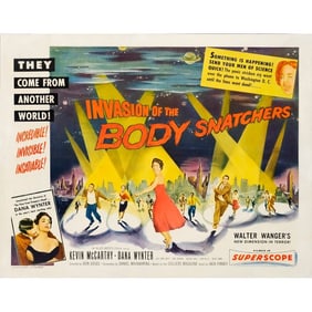 INVASION OF THE BODY SNATCHERS - Half Sheet (22" x 28"); Style B; Very Fine- Folded