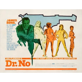 JAMES BOND: DR. NO - Half Sheet (22" x 28"); Fine+ on Paper