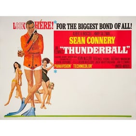 JAMES BOND: THUNDERBALL - Subway Poster (60" x 45"); Very Fine on Linen