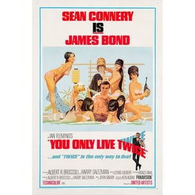 JAMES BOND: YOU ONLY LIVE TWICE - One Sheet (28" x 41"); Style C; Fine+ on Linen