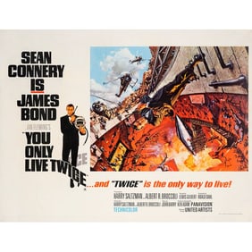 JAMES BOND: YOU ONLY LIVE TWICE - British Quad (40" x 30"); Country-of-Origin, Style A; Fine+ on